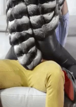 Fur babe grinding your cock through your pants