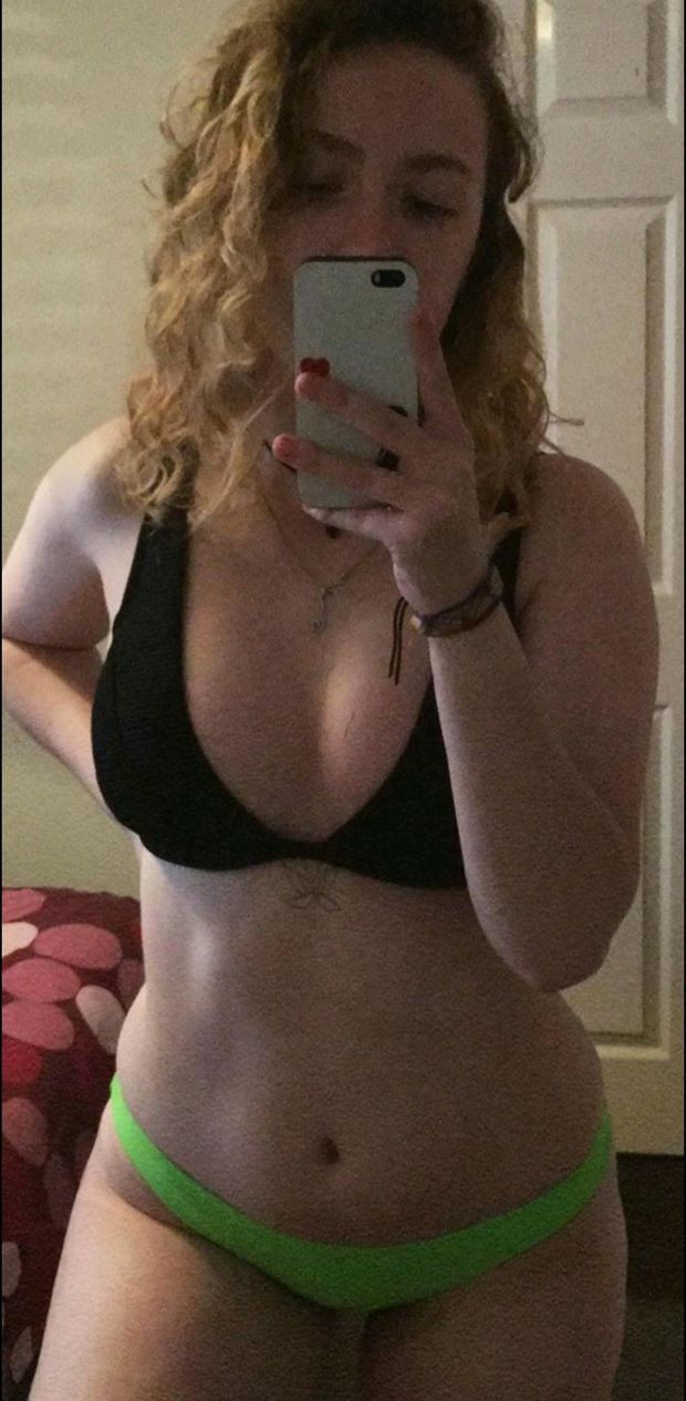 slutty teen showing off her bikini body