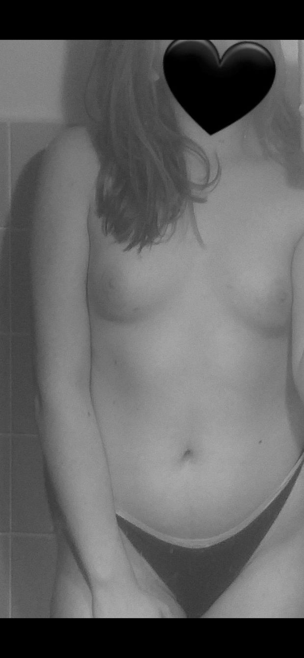 showing of her small boobs