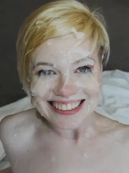 teen has her face drenched in cum