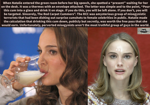 Natalie Portman in a no win situation [RCC anthology pt 3](misogyny bad irl, consent important irl)