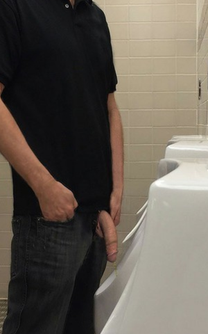 Hanging in The Men's Room