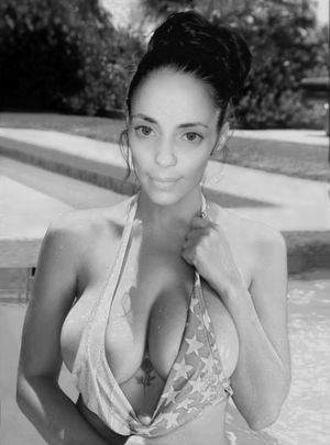 Showing off some patriotic colors bw