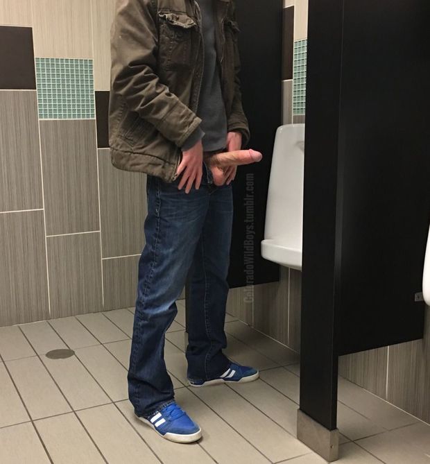 Hard in the men's room
