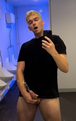 Jacking Off in The Men's Room