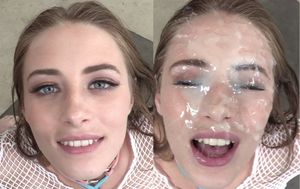 Before and after bukkake cumshots gangbang Kyler Quinn