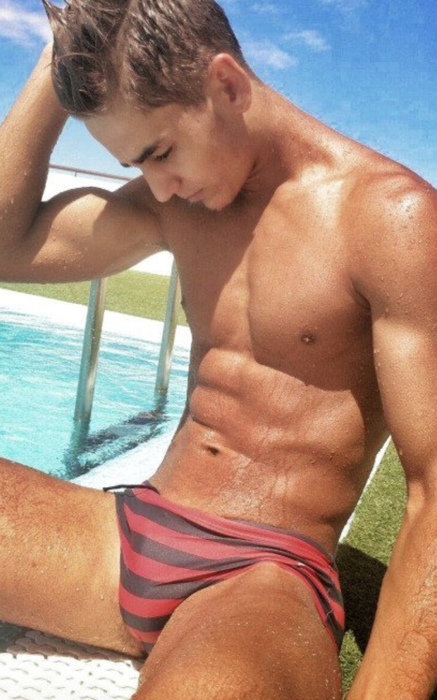 Hot guy in a speedo