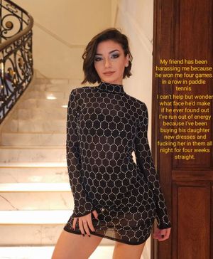 this is her latest acquisition. I will really enjoy fucking her in that dress