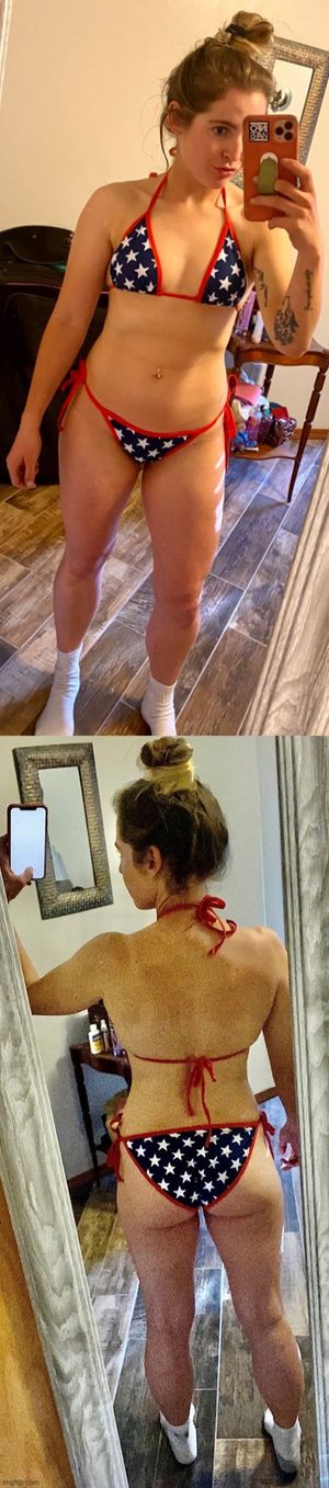 Nice body great ass on this patriotic hunny