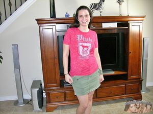 Dark Haired Amateur Spreading her Ass.