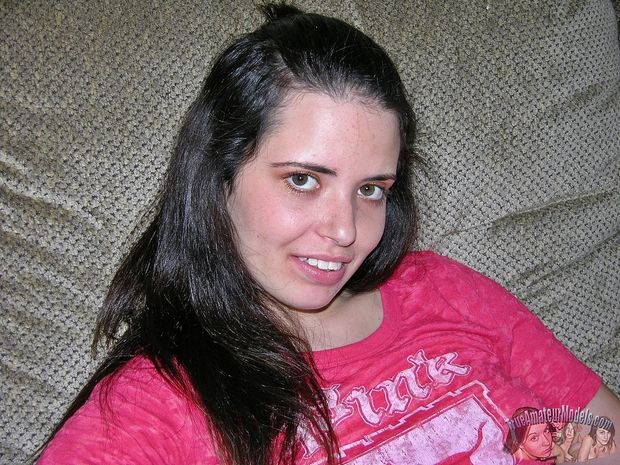 Dark Haired Amateur Spreading her Ass.