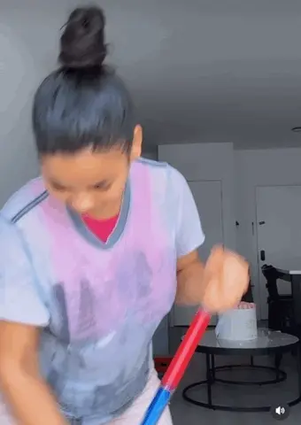 You’re cleaning, but that song hits you!! #dance