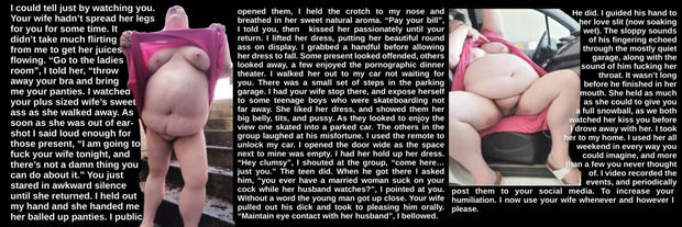 Your wife is one of my fucktoys now.
