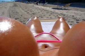 Oiled sunbathing