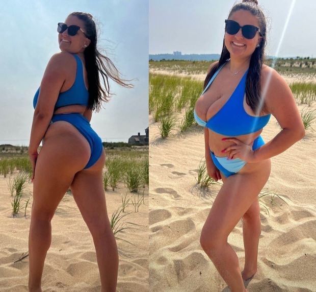 Alexa on the beach big boobs