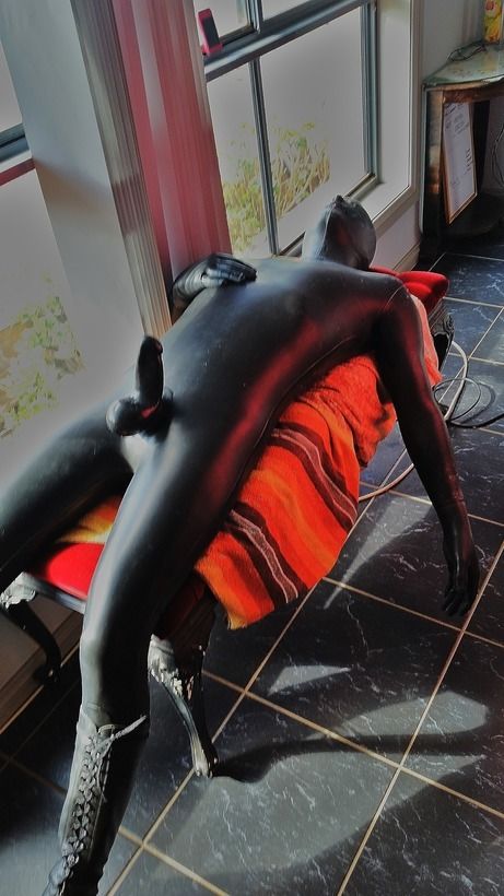 Ready to be used as a living dildo