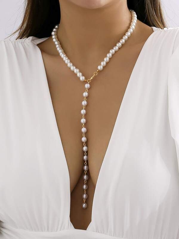 Pearl necklace to complement pearl thong
