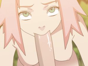 Blowjob Sakura hentai gif