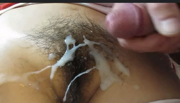 Creamed hairy pussy