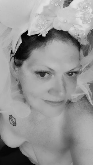 Just a wedding veil on