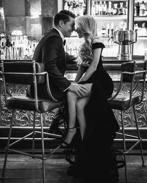 Flirty tension combined with elegance