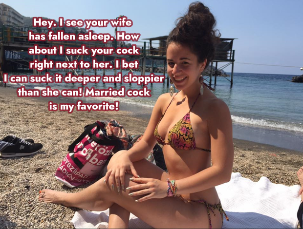 Little bikini teen homewreaker wants to suck your cock
