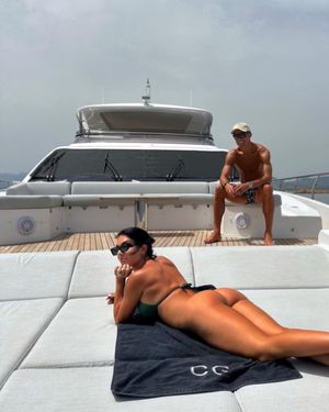 Ronaldo and his wife in vacation