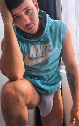 Hanging Lycra Bulge