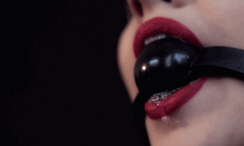 Just a dribble of saliva