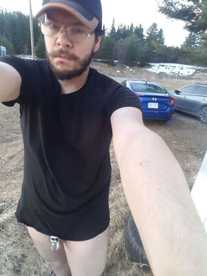 caught outside with my pants off