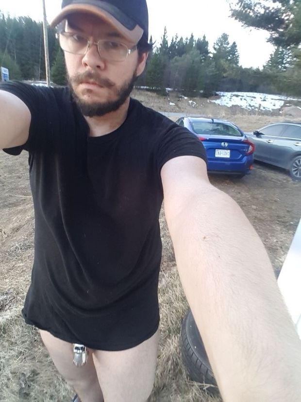 caught outside with my pants off