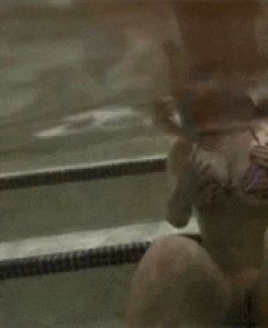 shaking boobs in water