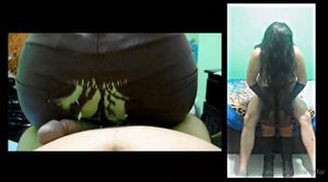 Big ass latina assjob in spandex