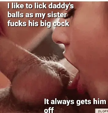 Lucky stepdad has two very caring daughters