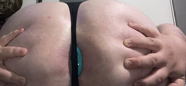 Ass with plug