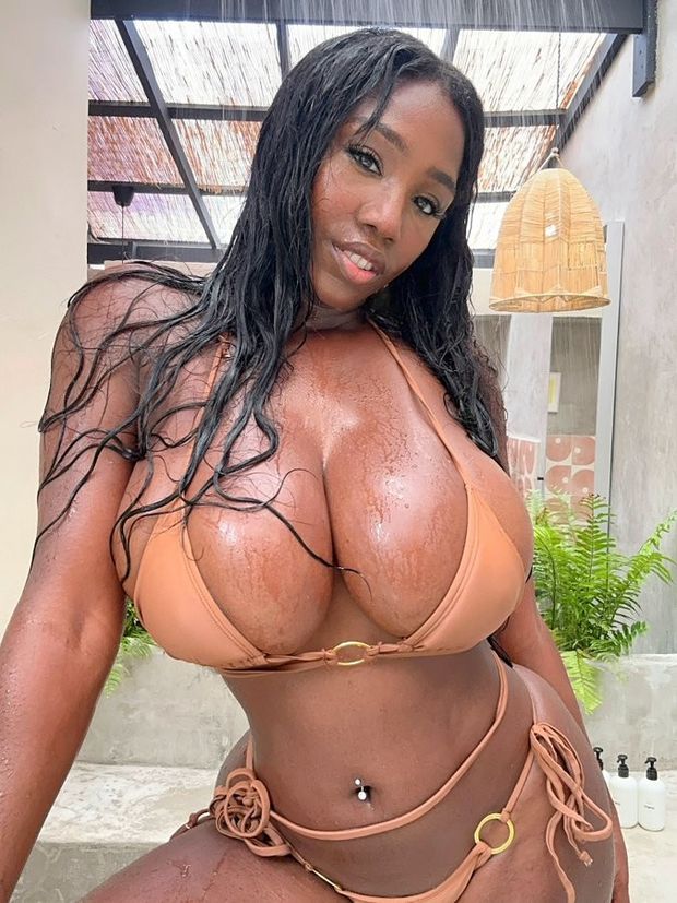 Ellie Mae all wet in her bikini