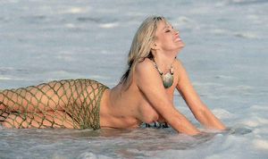 It's a blonde mermaid.