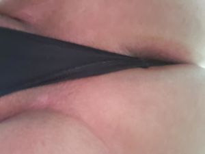 Thong buried in my ass!