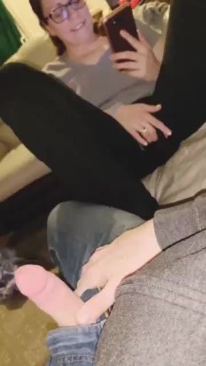 Couple masterbate together.