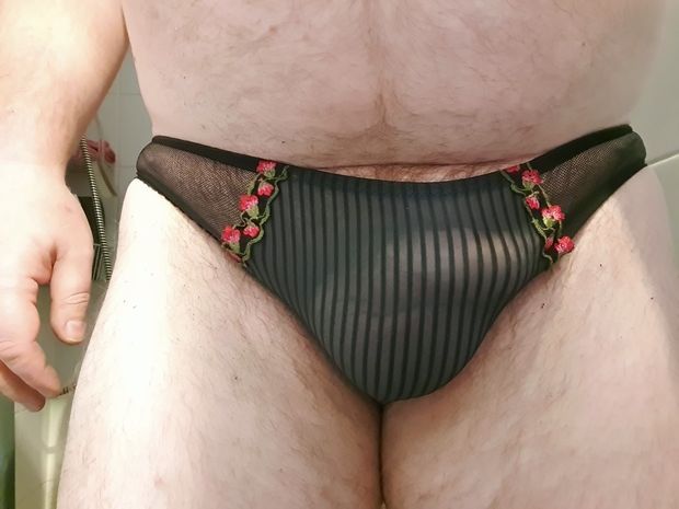 My cock in beautiful panty