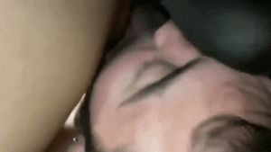 Cuck gets big black balls in his face