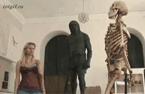 Skeleton gets a boner