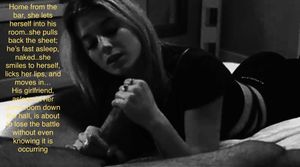 Snuck into his dorm room; stealing her friend’s boyfriend