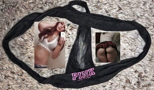 Mandee collage with her creamy panties #MandeeCandy