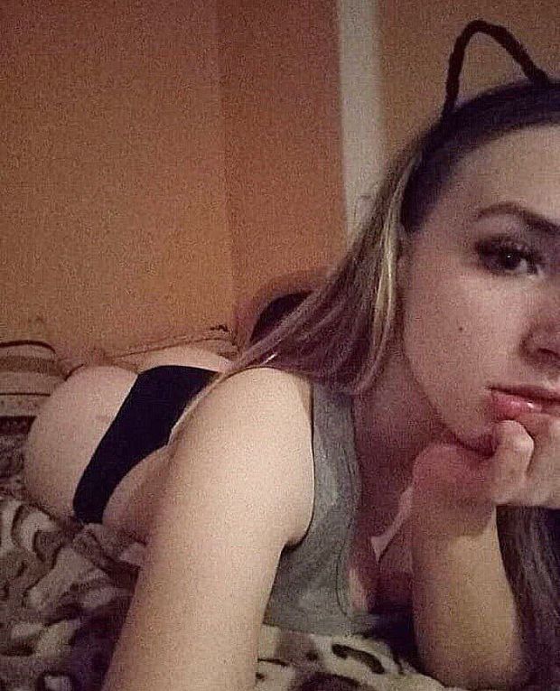 Sexy blonde with amazing ass and tits