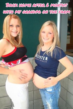 After 6 months with grandpa, sisters back home with a little surprise