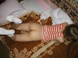 hot ass and anklesocks on bed