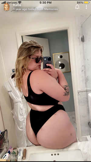 BBW Blonde Booty Bikini Selfie