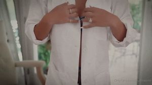 Doctor reveals her bra and thong