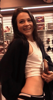 Showing off that tight ass